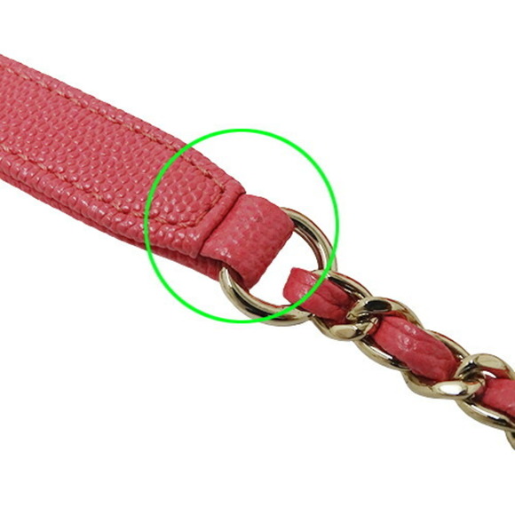 Chanel CHANEL Bag Matelasse Women's Handbag Shoulder 2way Caviar Skin Pink Cr... - Picture 11 of 14